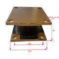 Roller Shock Absorption Rubber 190 Square
